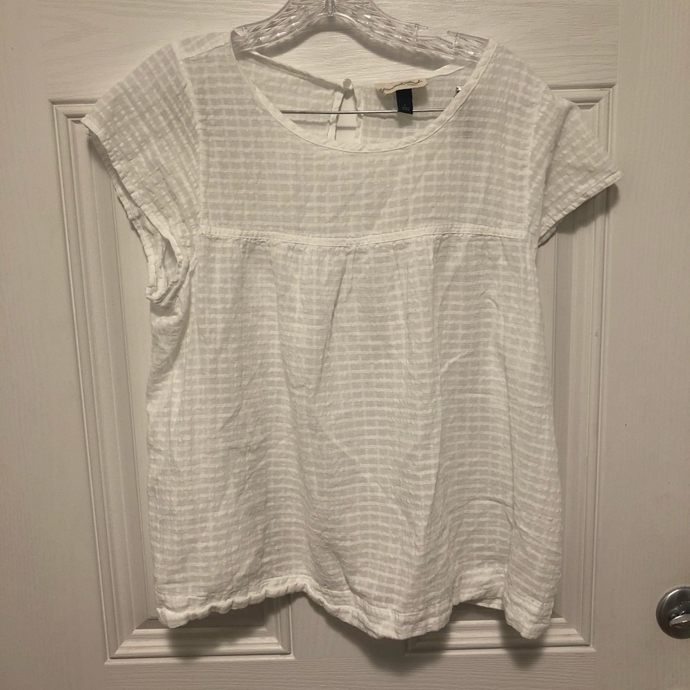 White universal thread sheer top from target